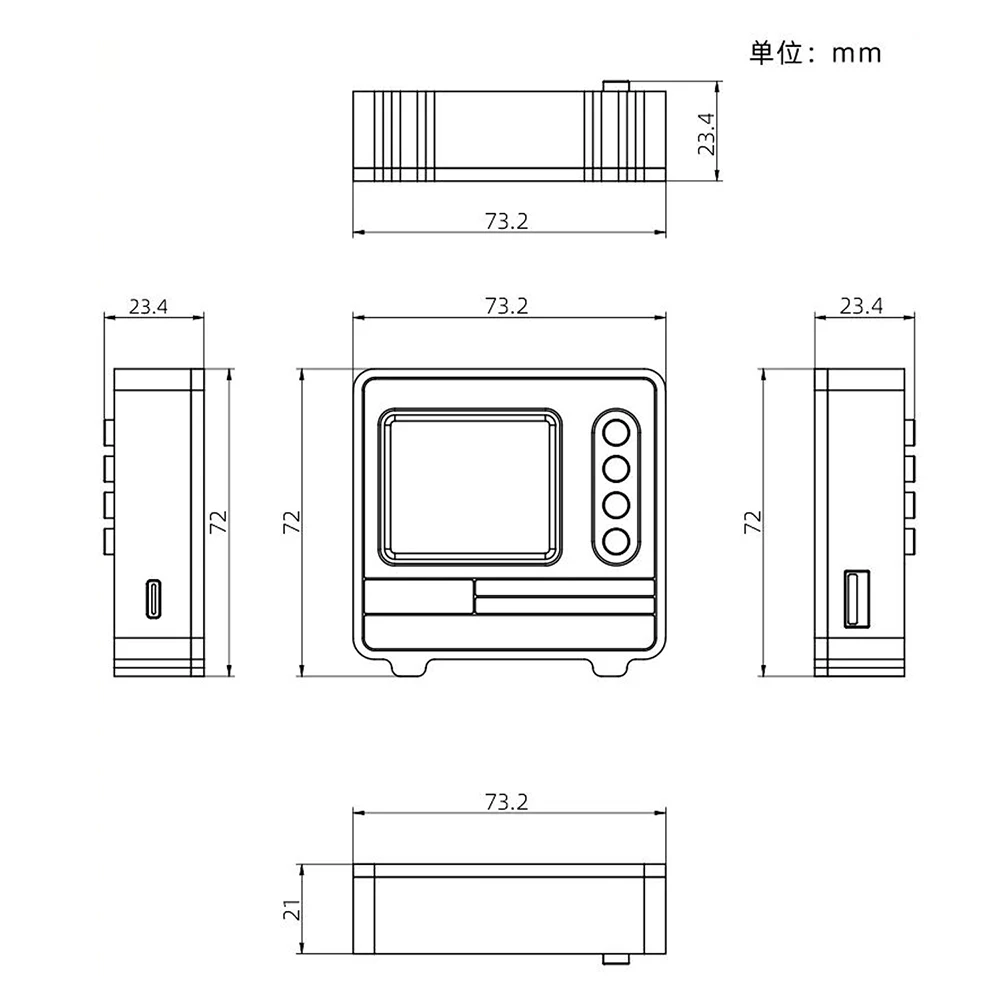 TV607 Spannungs- und Innenwiderstandstester DC5V 1,77-Zoll TFT-Farbdisplay DIY Batterietestgerät 4056 Lademodul AC 4-Draht – Detail 12
