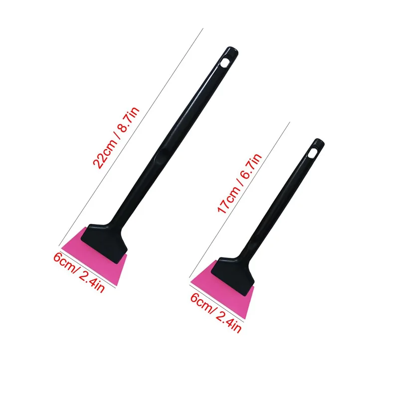 Mini Window Tint Squeegee Car Windshield Glass Quarter Squeegee Wiper Soft Rubber Blade Corner Film Installation Scraper