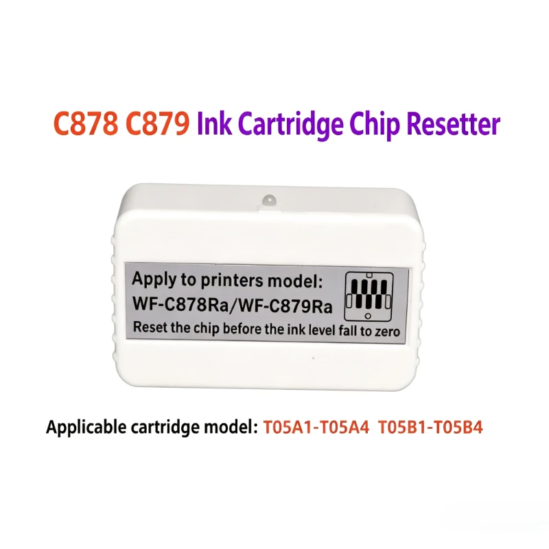 T05A1 T05A2 T05A3 T05A4 Ink Cartridge Chip Resetter Decoder for Epson WF-C878Ra C879Ra  Rechargeable Ink Counter Reset Tool