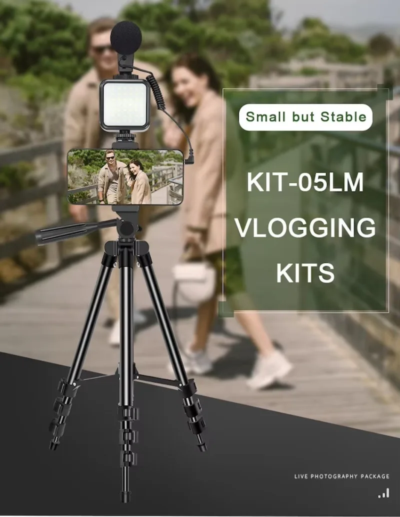 Photography Equipment Capacitive Podcast USB Microphone Kit Selfie Light Video Blog Kit Tripod Microphone