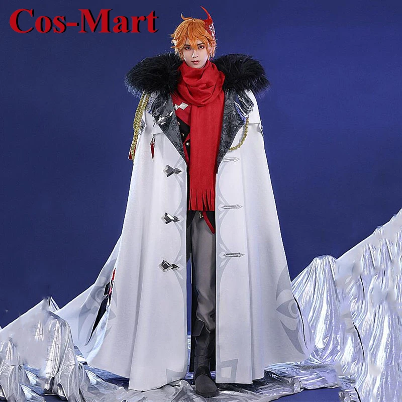 Cos-Mart Game Genshin Impact Tartaglia Cosplay Costume Fatui Executive Combat Uniform Activity Party Role Play Clothing S-XL