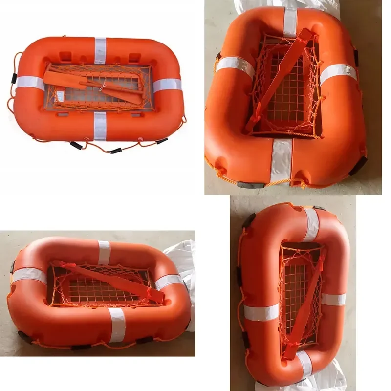 Orange FRP Plastic Marine Life Float Buoy Raft 10 People