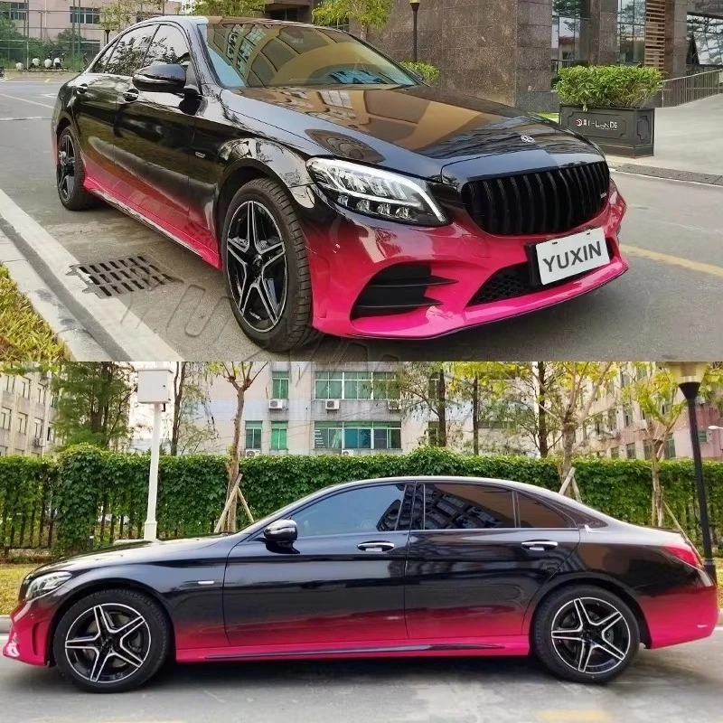 1.52*18 Meter Purple Gold Gold Red Orange Super Gloss Chameleon Auto Paint Car Vinyl Wrap Colors