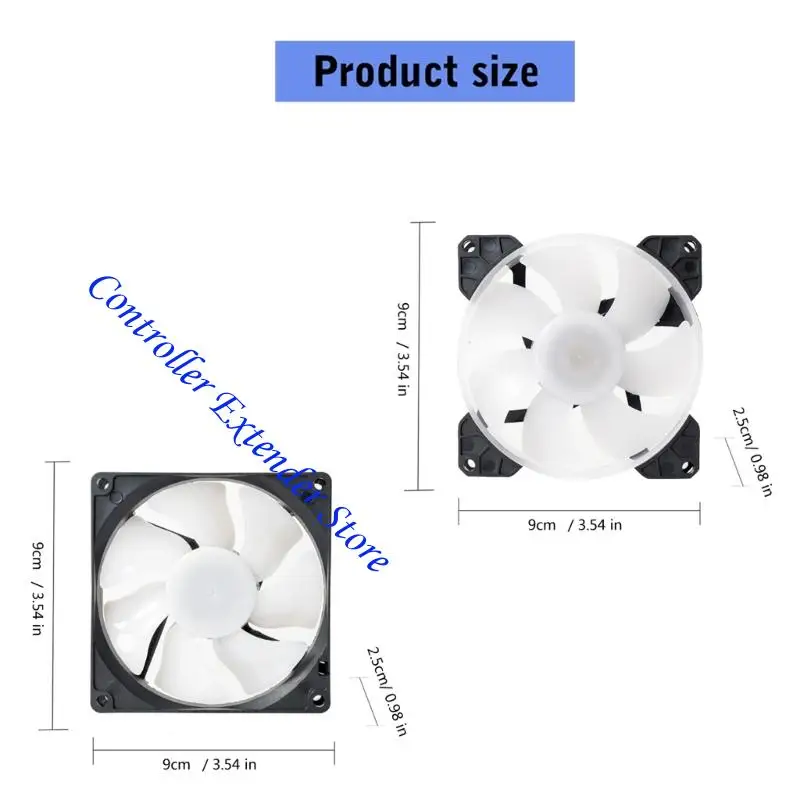 N84B 90x90x25mm 12V PC Chassis Desktop Cooling Fan Heat Sink Cooling Fan Safety