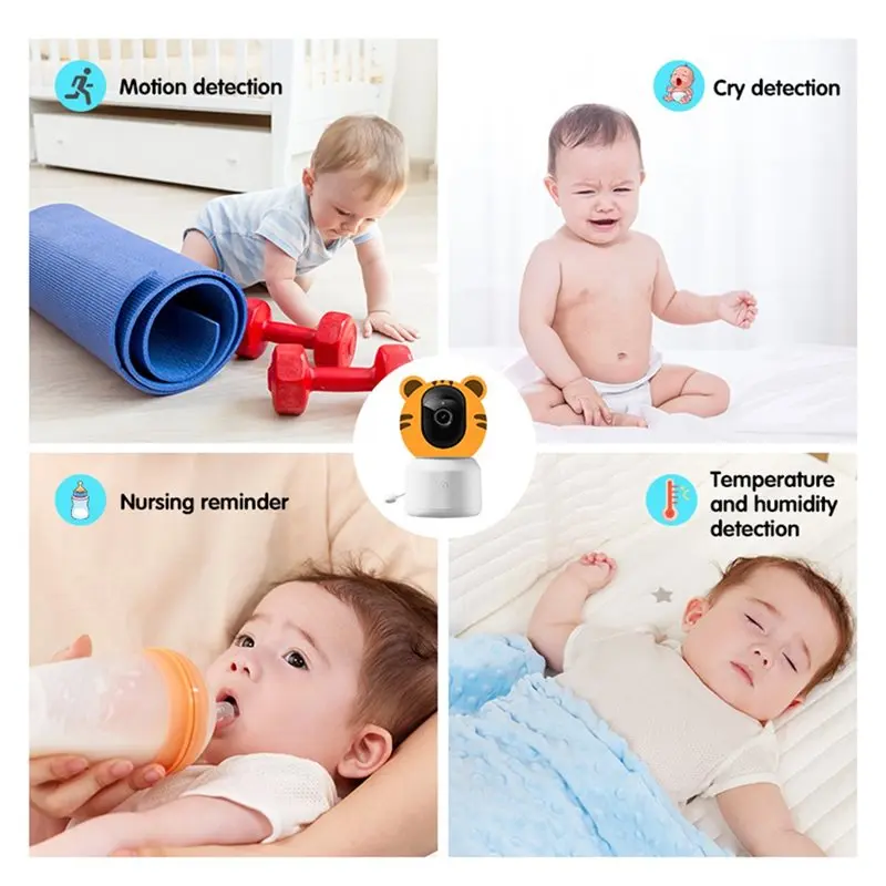 B29C-WIFI abilitato da 4,5 pollici 1080P Baby Monitor APP Supporto interfono vocale bidirezionale Rilevamento del pianto della fotocamera per neonati Articolo Spina UE