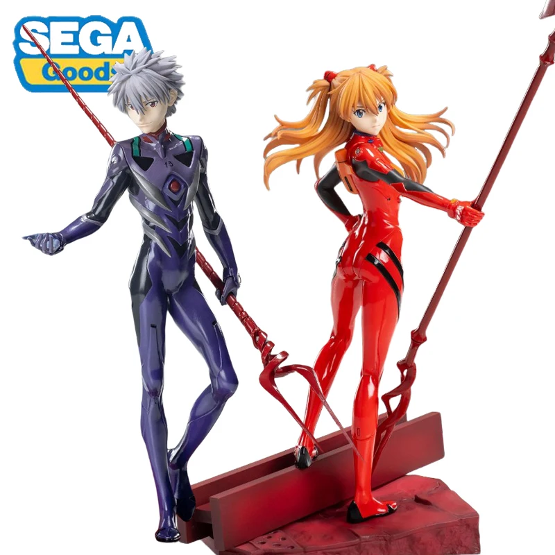 

Оригинальный SEGA NEON GENESIS EVANGELION Asuka Langley Soryu Nagisa Kaworu аниме фигурка Коллекционная модель куклы в штучной упаковке игрушка для подарка