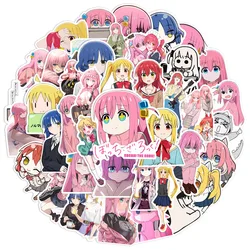 Pegatinas de dibujos animados de Bocchi the Rock para niños, calcomanías de Anime japonés para bicicleta, portátil, guitarra, monopatín, casco, juguete de regalo, 10/50 piezas