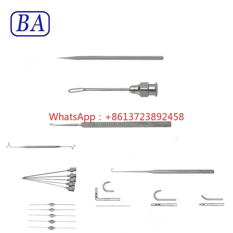 Instrumentos cirúrgicos oculares médicos profissionais