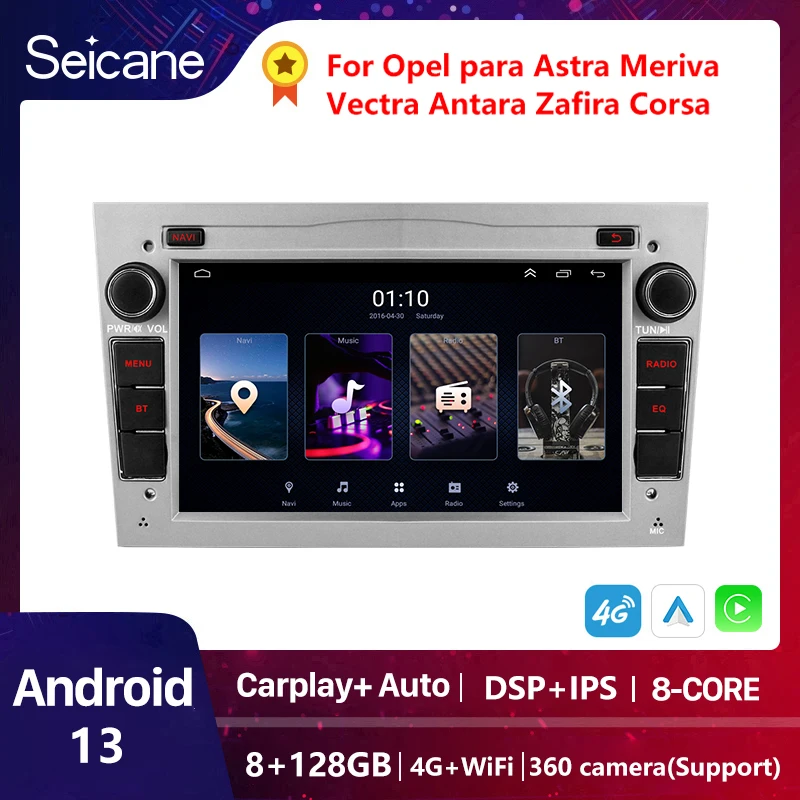 

For Opel Astra H J 2004 Vectra Vauxhall Antara Zafira Corsa C D Vivaro Meriva Veda Carplay Android Car Radio multimedia Player