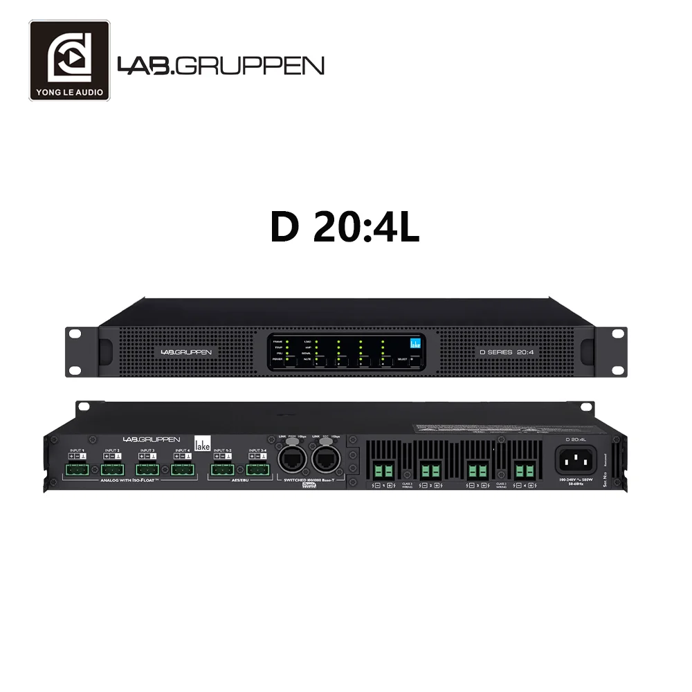 Versatile 2000W 4-Channel Active Power Amplifier With HPF Switch & Dual Input Control For Professional Audio Installations