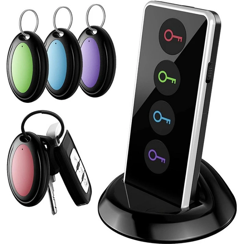 Wireless Key Finder, Smart Item Tracker with Phone App, Anti-Loss Locator for Keys Wallet Bag