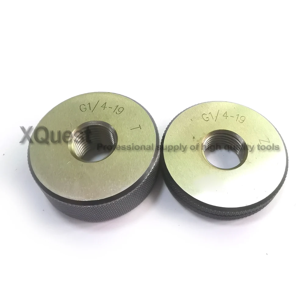 LH Left Pipe thread ring gauge set G1/8 G1/4 G3/8 G1/2 G3/4 G1 T Z GO NOGO Non-sealing straight pipe threads screw gauges gage
