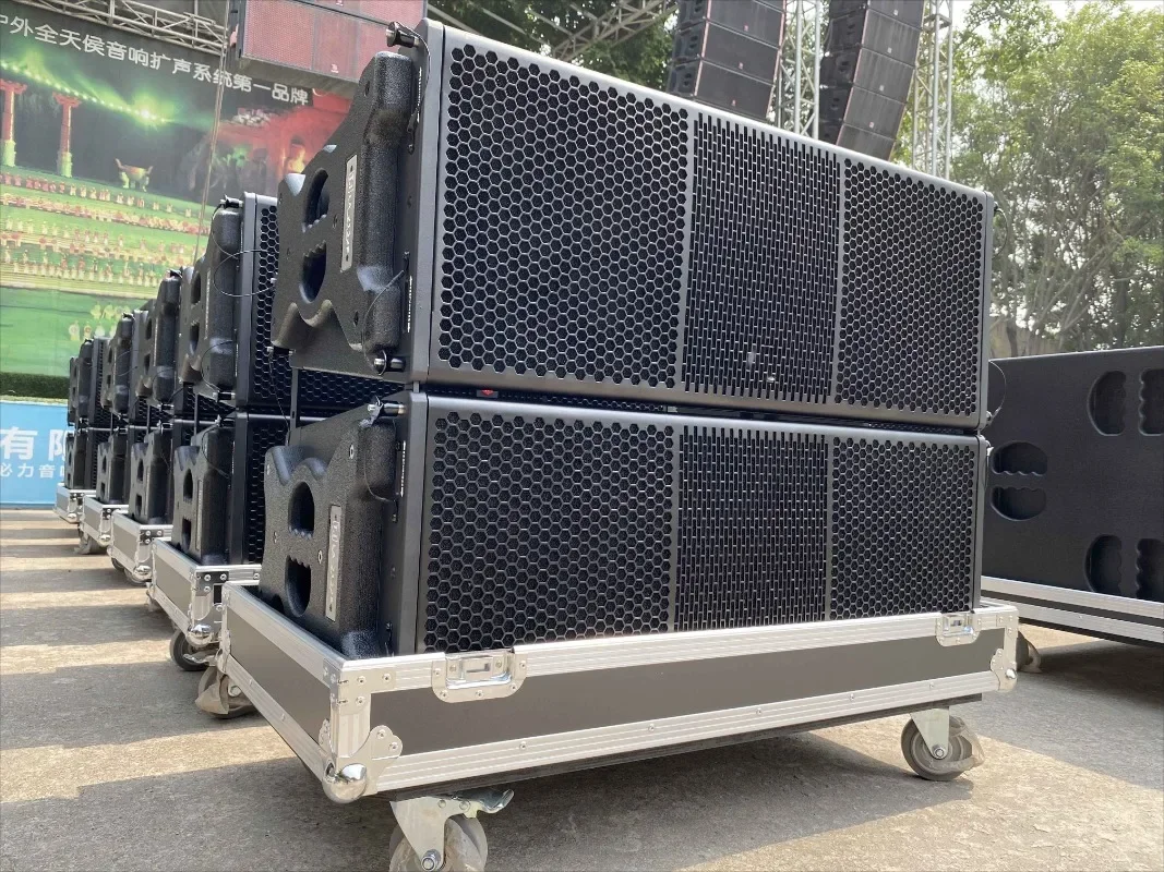 LA-2122P Active Line Array Dual 12-Zoll-Zwei-Wege-Line-Array, Soundausrüstung für den Innen- und Außenbereich, professionelles Audio-Soundsystem
