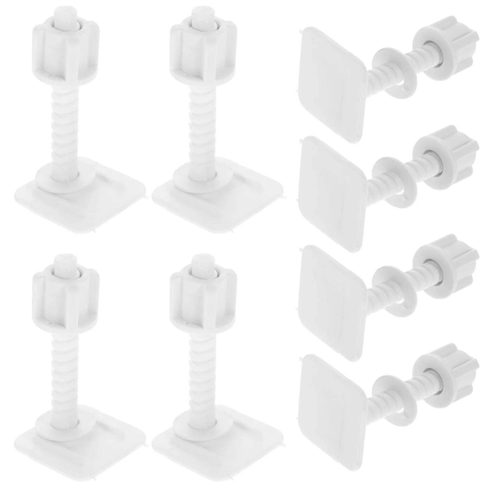 8 قطعة مسامير مقعد المرحاض أسفل جبل البلاستيك المفصلي البراغي لاستبدال مقعد المرحاض إصلاح الربط مجموعة الأجهزة
