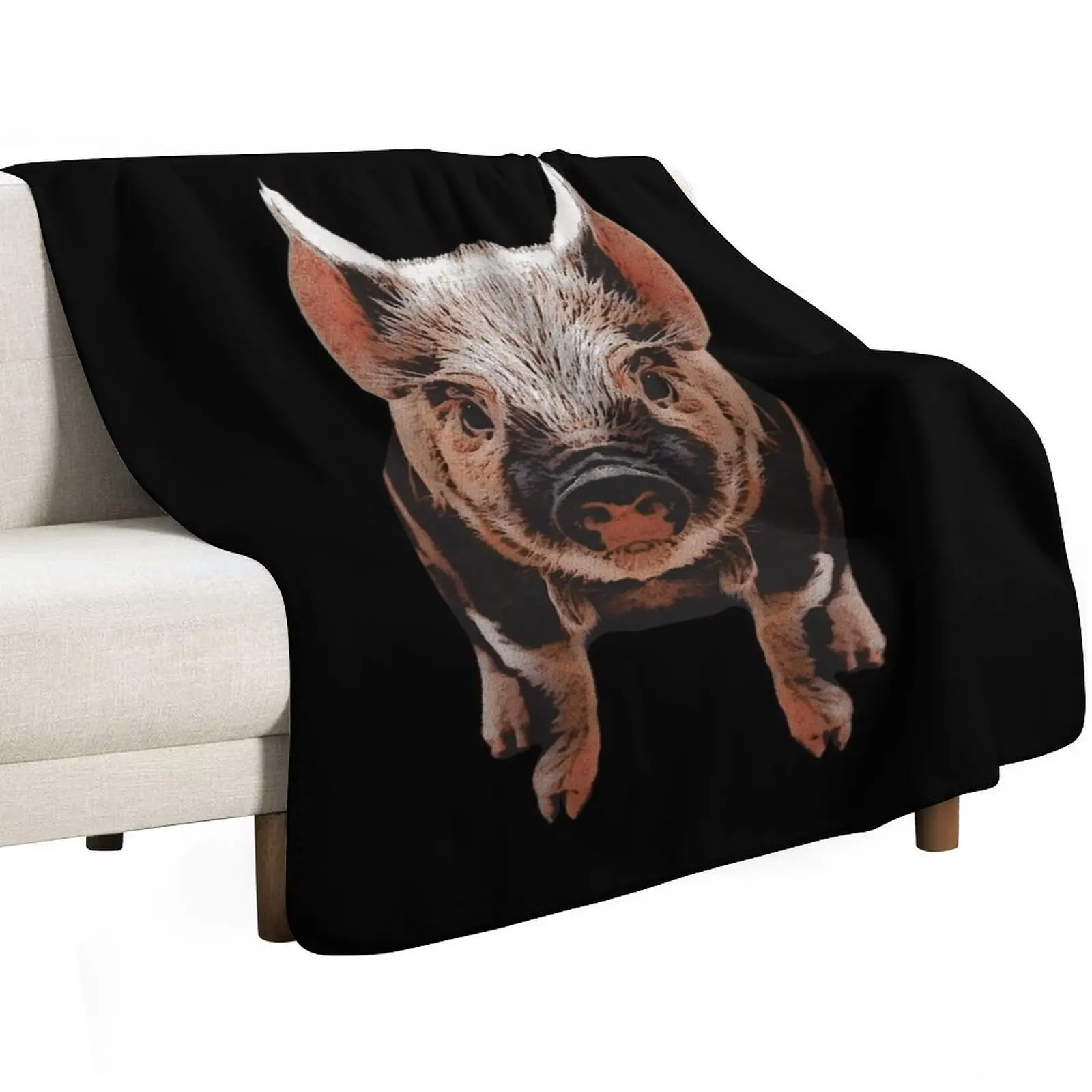 spotted piglet, baby animal motifs, cute animal outfits Throw Blanket Furrys Thin Soft Beds For Baby Sofa Quilt Cute Blankets