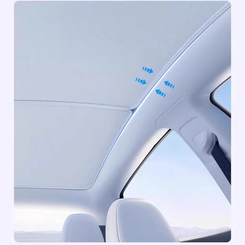 Sunshade, sunroof block, sunscreen on top of car, magnetic attraction canopy