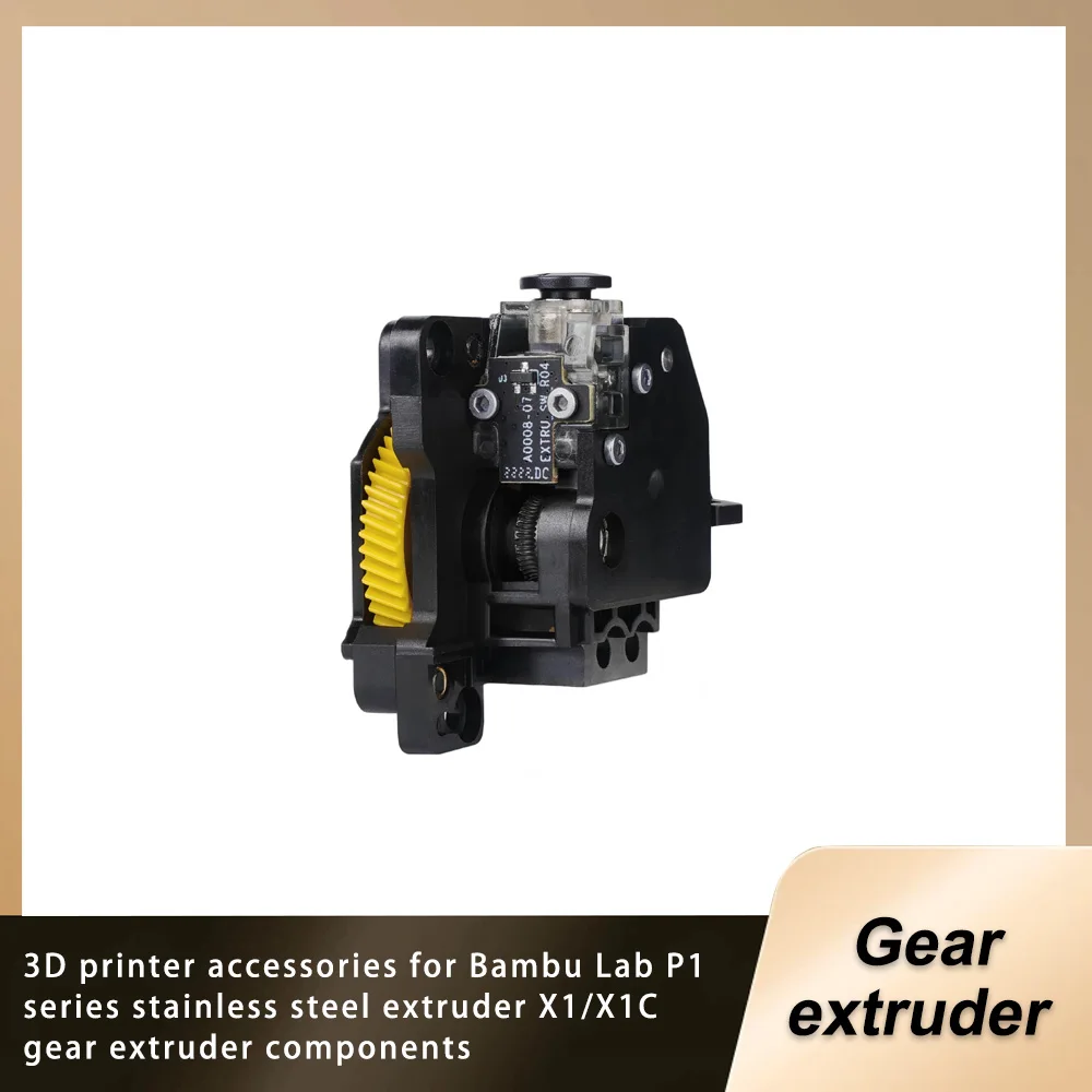 3D Printer Accessories For Bambu Lab P1 Series Stainless Steel Extruder X1/X1C Gear Extruder Components