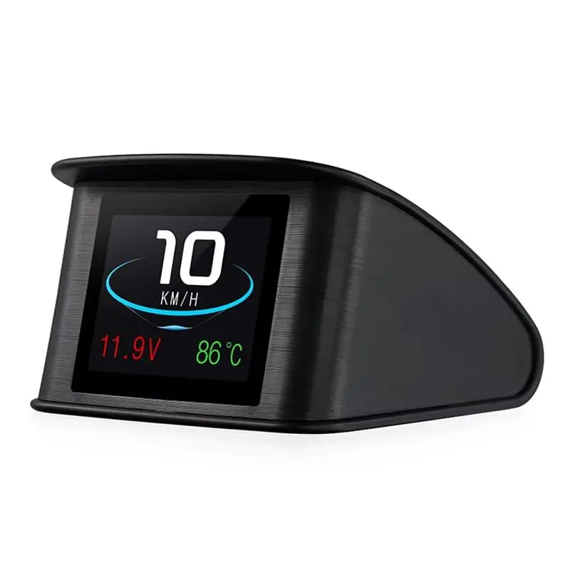 AEF2-P10 Car HUD Head Up Display OBD Smart Digital Meter For Car Speedometer Temperature RPM Mileage Custom Overspeed Alarm