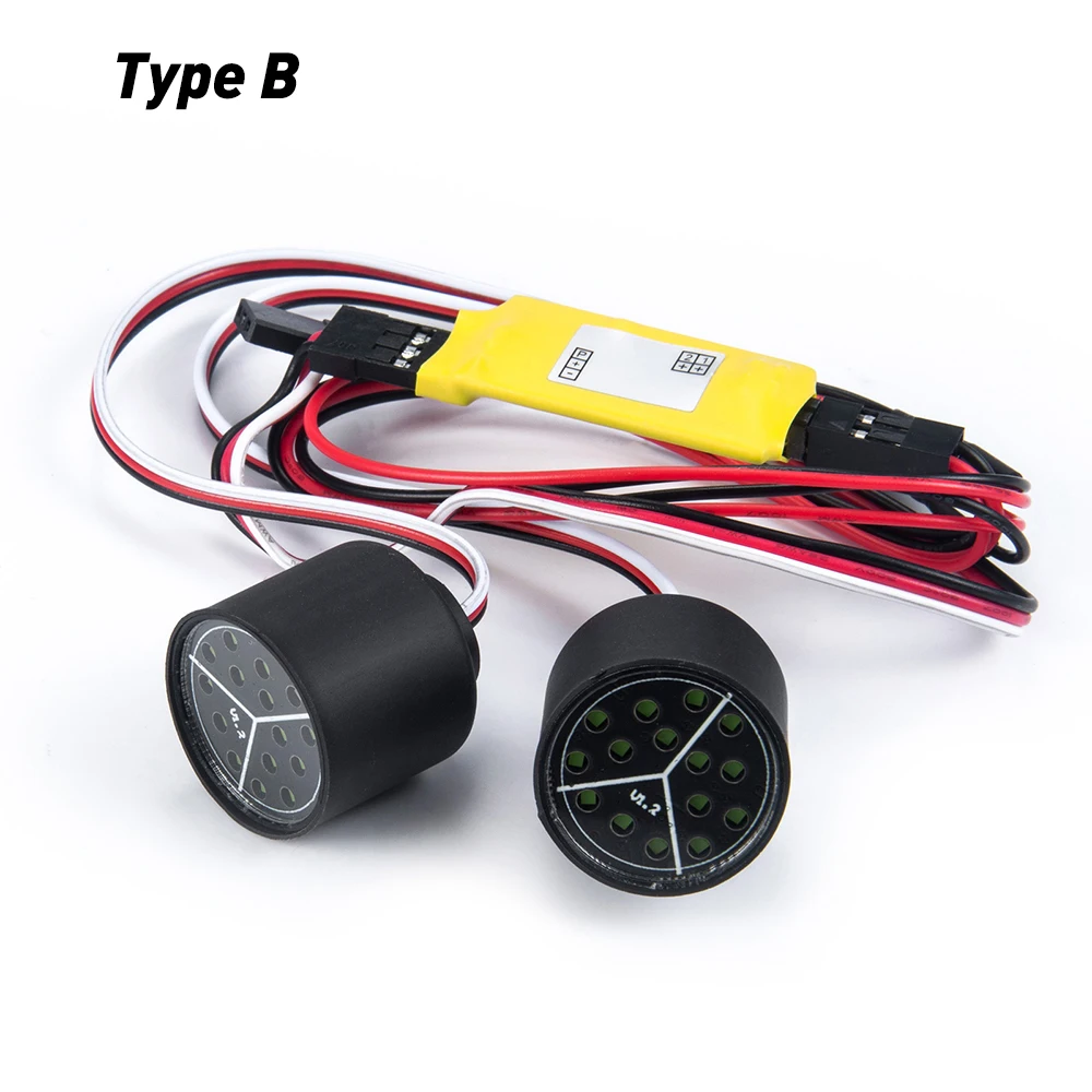 AXSPEED Headlights Angel Eyes LED Lamp for Axial SCX10 III AXI03006 AXI03007 Jeep JT Gladiator JLU Wrangler 1/10 RC Crawler Car