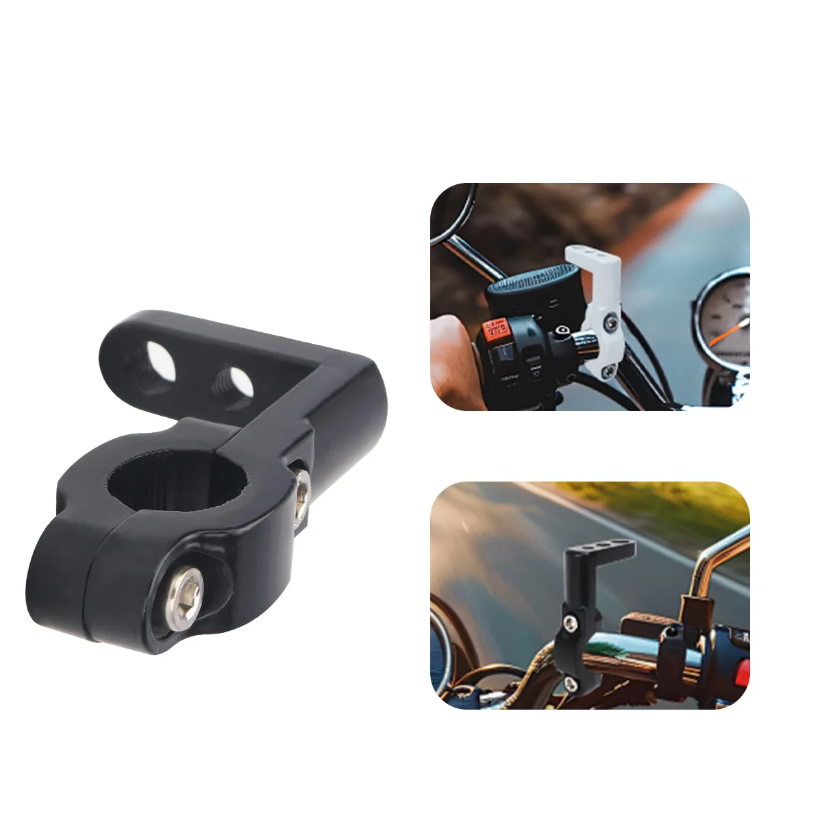 1PCS Motorcycle Lamp Brackets Multi-functional Extension Clamp External Auxiliary Spotlight Brackets Mount Aluminum Alloy