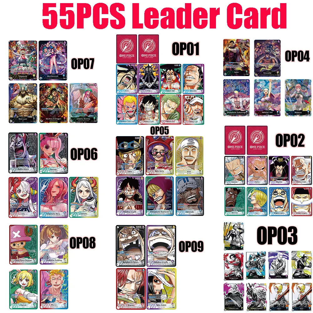 

Набор из 4/5 аниме-карт One Piece: OPCG Leader Trading Card (Луффи, Сабо, Зоро, Нами, Лоу, Эйс, Санджи) для коллекционирования и игр PTCG