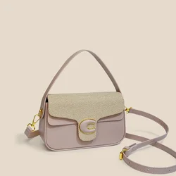 2024 New Fashion Saddle Bag Versatile Shoulder Bag Simple Casual Messenger Bag Han Fan Handbags Crossbody