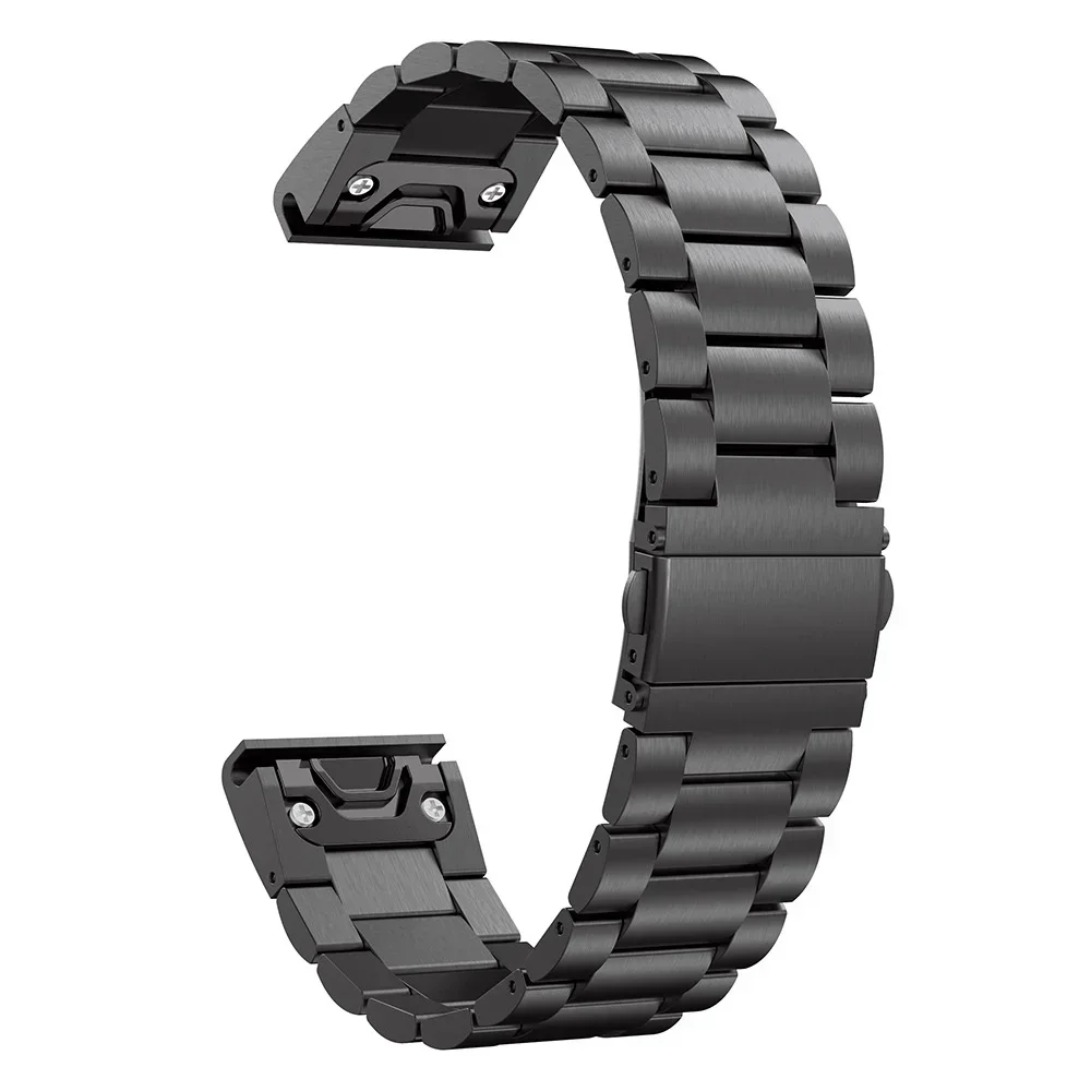 Bracelet en acier inoxydable pour Garmin Fenix, bracelet de montre QuickFit, bande métallique pour Garmin Fenix 8, 7 Pro, 7X, 6, 6X, 5X, 8X Plus, Epix Pro, Tactix 7 Pro