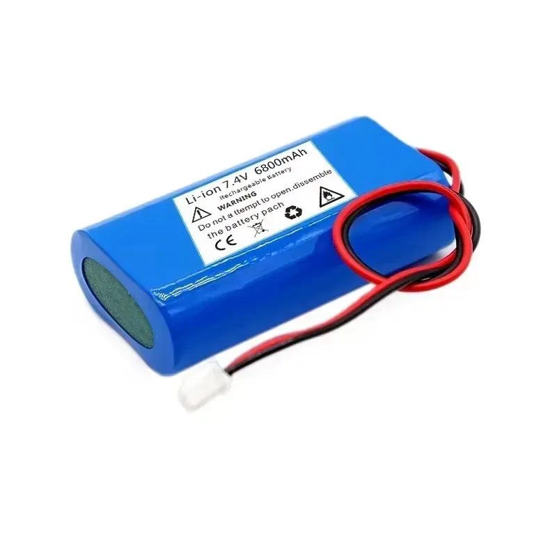 7.4V 6800mAh 18650 Batterie Au Lithium 2S1P 6800mAh Batterie Aste Mégaphone Haut-parleur Carte De Protection + Prise XH-2.54