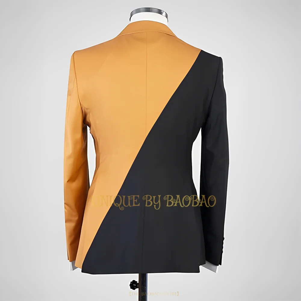 Mens Multi-Colors Suit 2-Piece Tuxedo for Prom Business Wedding Dance Banquet Birthday Easter Summer Party (Jacket + Pants)