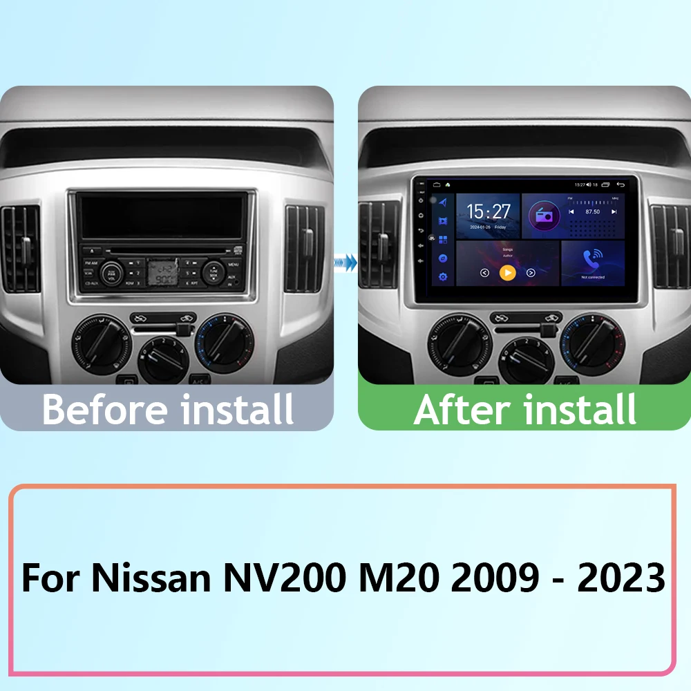 Car Radio For Nissan NV200 M20 2009 - 2023 Android Auto Multimedia Player GPS Navigation Stereo Head Unit Carplay BT No 2din DVD