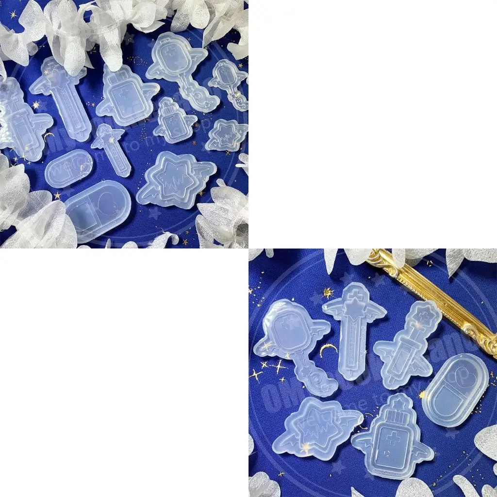 

Keychain Silicone Molds Syringes Series Epoxy Resin Casting Mold