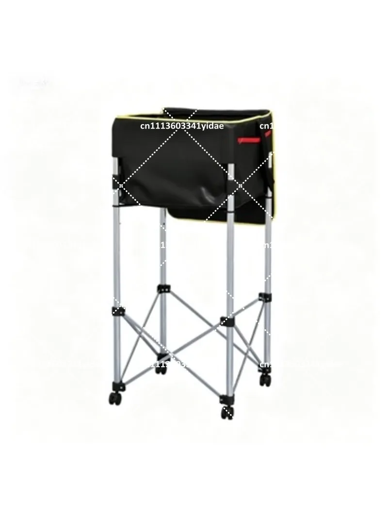 Large Capacity Tennis Ball Hopper Cart with Pickup Tube for Pickleball Baseball Multi-Sport Practice
