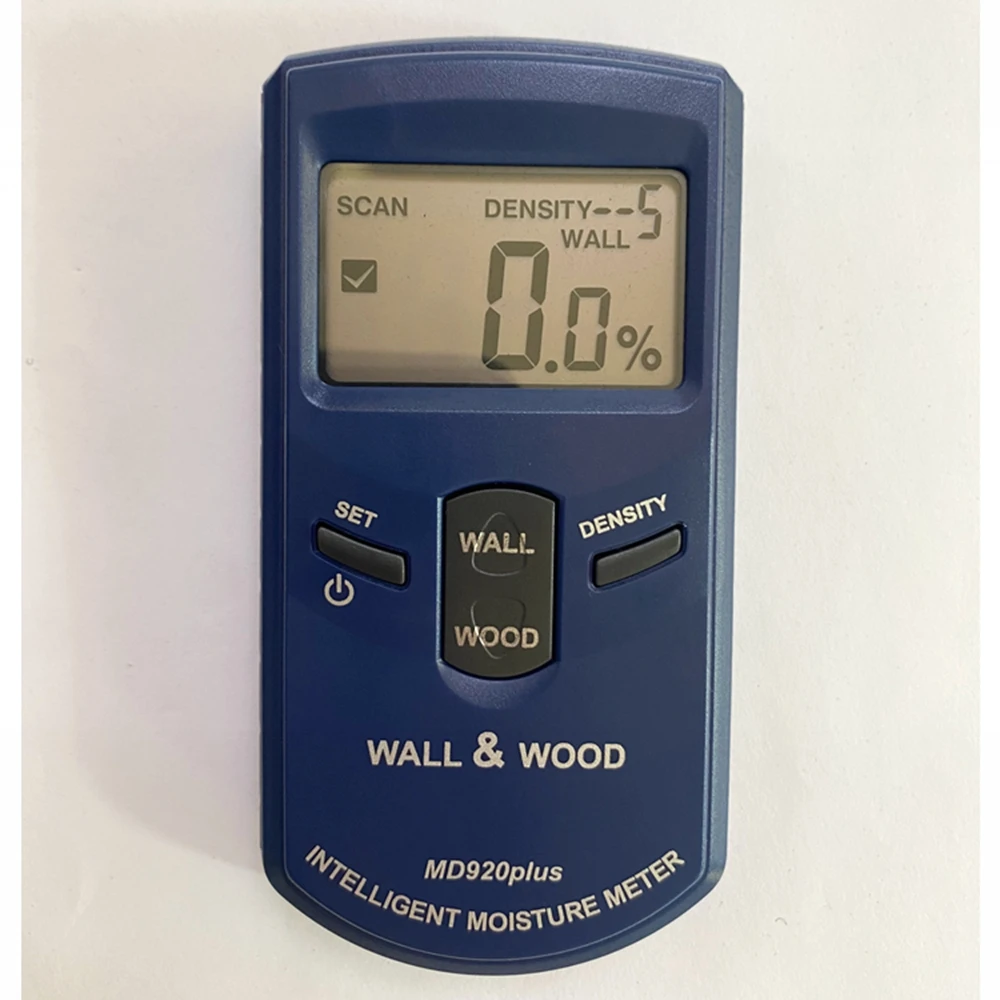 Intelligent Moisture Meter Large LCD Display Inductive Wall Wood Floor Timber Damp Detector 10 Grade Density Measure Tools 80%