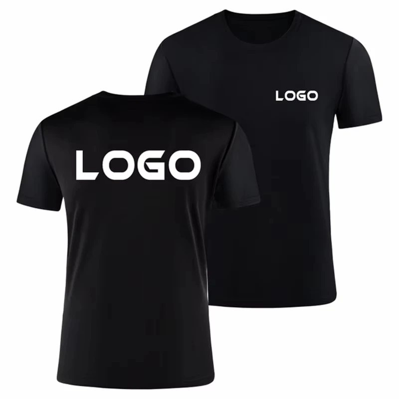 

Custom Print LOGO T Shirt For Men Leisure Fashion Crew Neck Short Sleeve Tops Unisex Oversized Personalization Pullover Clothing