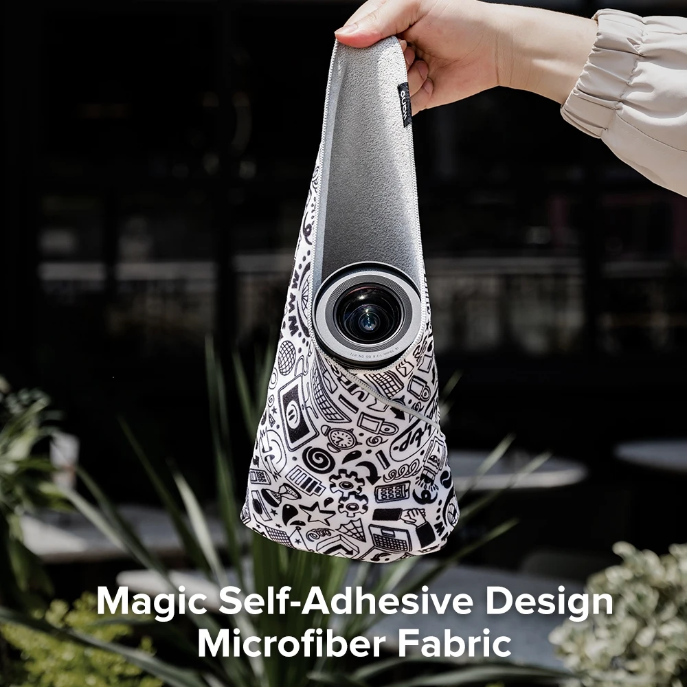 Llano Protective Magic Self-Adhesive Cloth Protective Wrap Lens Camera Wrap Soft Firm Thickened for Tech Device Storage