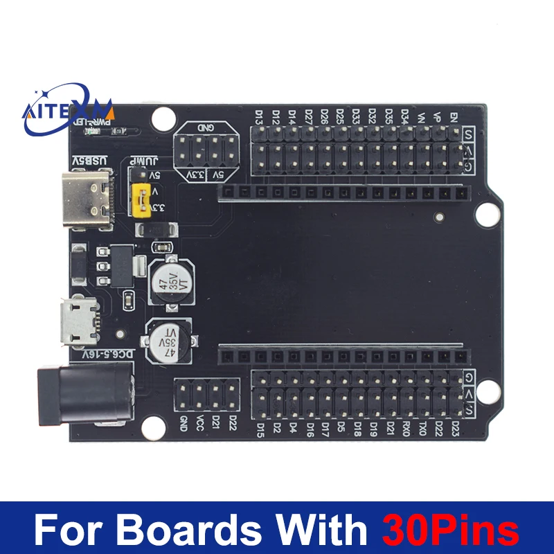 ESP32 Development Board CH340C WiFi + Bluetooth Ultra-Low Power Dual Core ESP32-DevKitC-32 ESP-32 Uitbreidingskaart