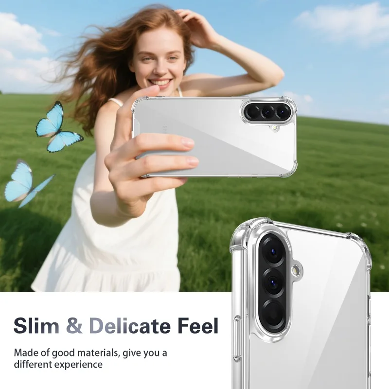 Hartschalenhülle für Samsung Galaxy A56 A55 A57 A37 A36 A35 A26 A17 A07 A06 A16 A15 5G Handyhülle Acryl Transparente Rückseite – Detail 11
