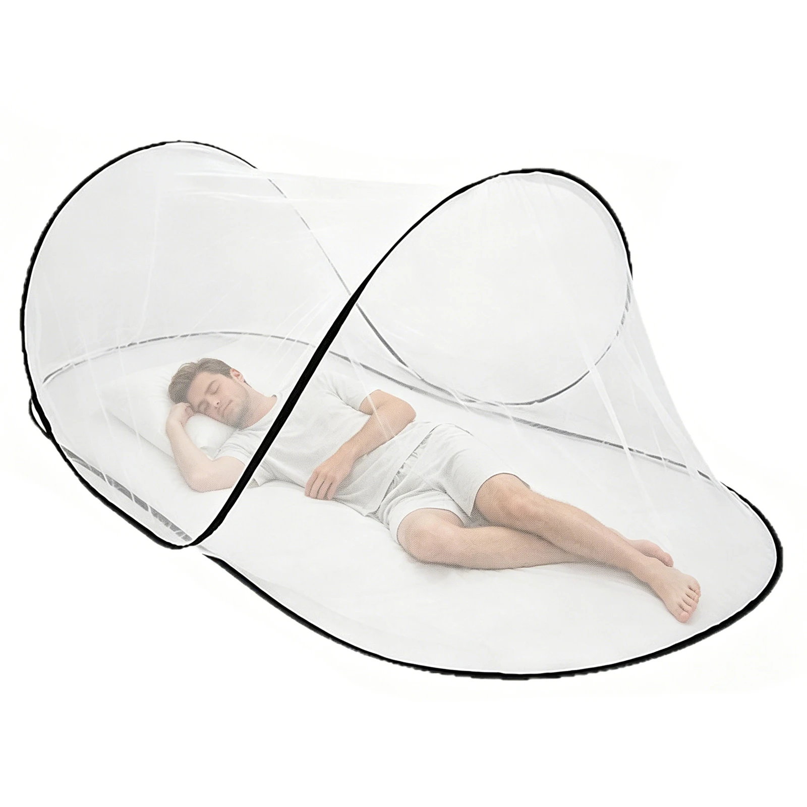Large Pop Up Mosquito Net for Bed 78x31x22In Portable Foldable Mosquito Netting for Camping Outdoor Indoor Travel Patio Bug Net