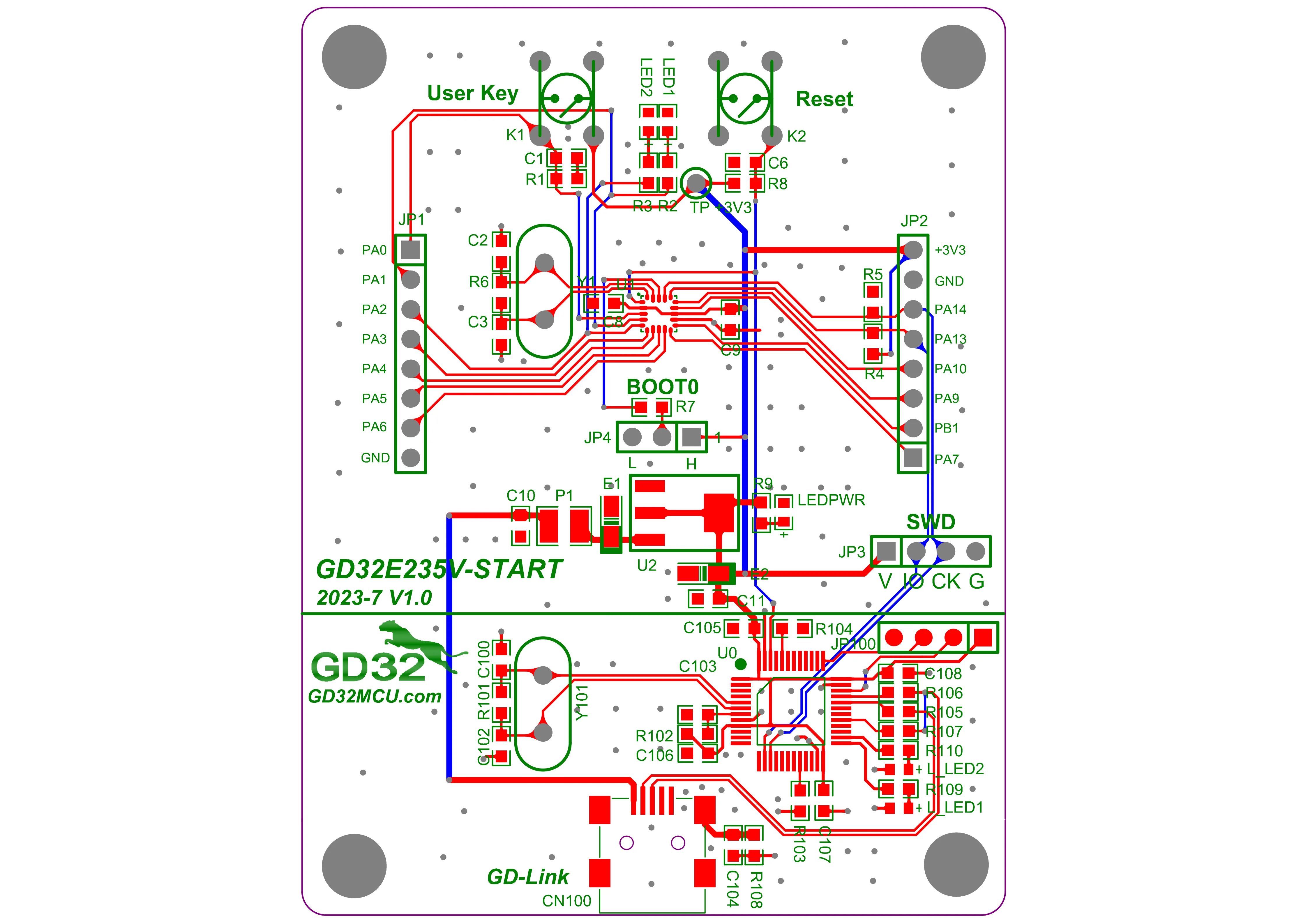 GigaDevice GD32E235V Development Board GD32E235V-START Evaluation Board