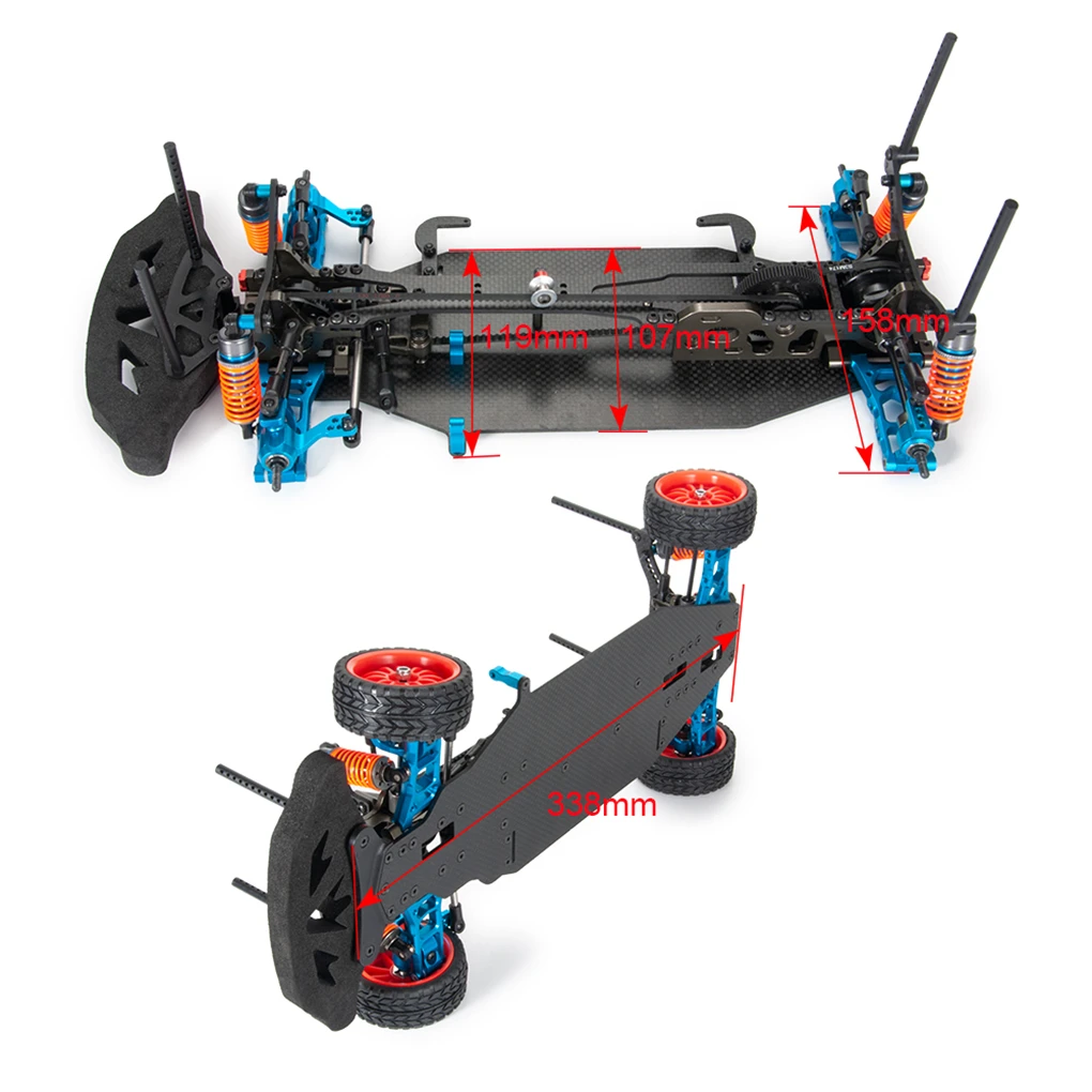 1/10 Carbon Fiber Good Quality Complete Car For XIS RC Car Part RC Car Accessories Replacement Parts RC Upgrade Part
