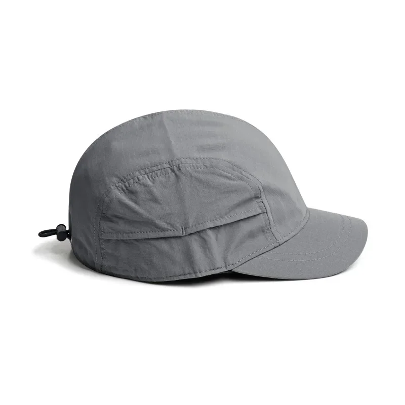 Japanese Style Workwear Short Brim Quick-Drying Baseball Cap Women\'s Summer Korean Street Versatile Short Brim Peaked Cap Men