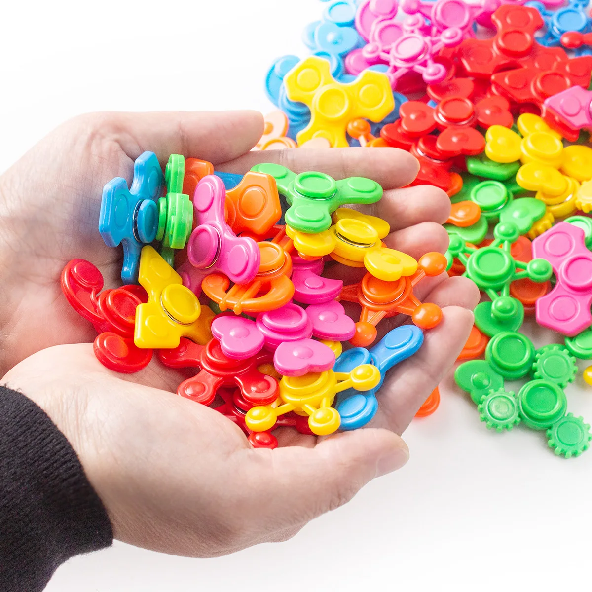 30pcs Fingertip Gyro Children's Finger Rotation Plastic Mini Toy Toy Twist Egg Accessory, Boy and Girl Toys