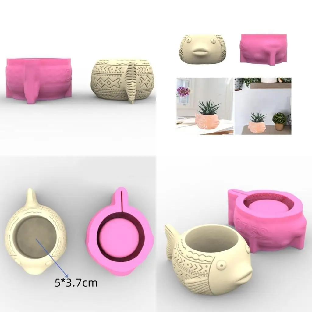 

J78F силиконовые формы ручной работы, форма для сочных растений, форма рыбы, силиконовая форма для рукоделия, силиконовая форма