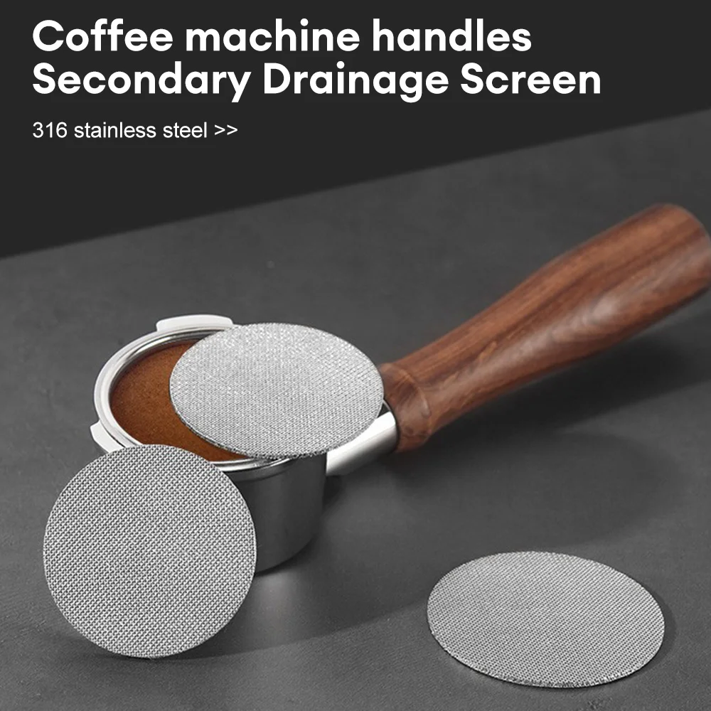 Cafeteira de malha resistente ao calor reutilizável, Filtro para máquina de café, Handle Puck Screen, 51mm, 53mm, 58mm