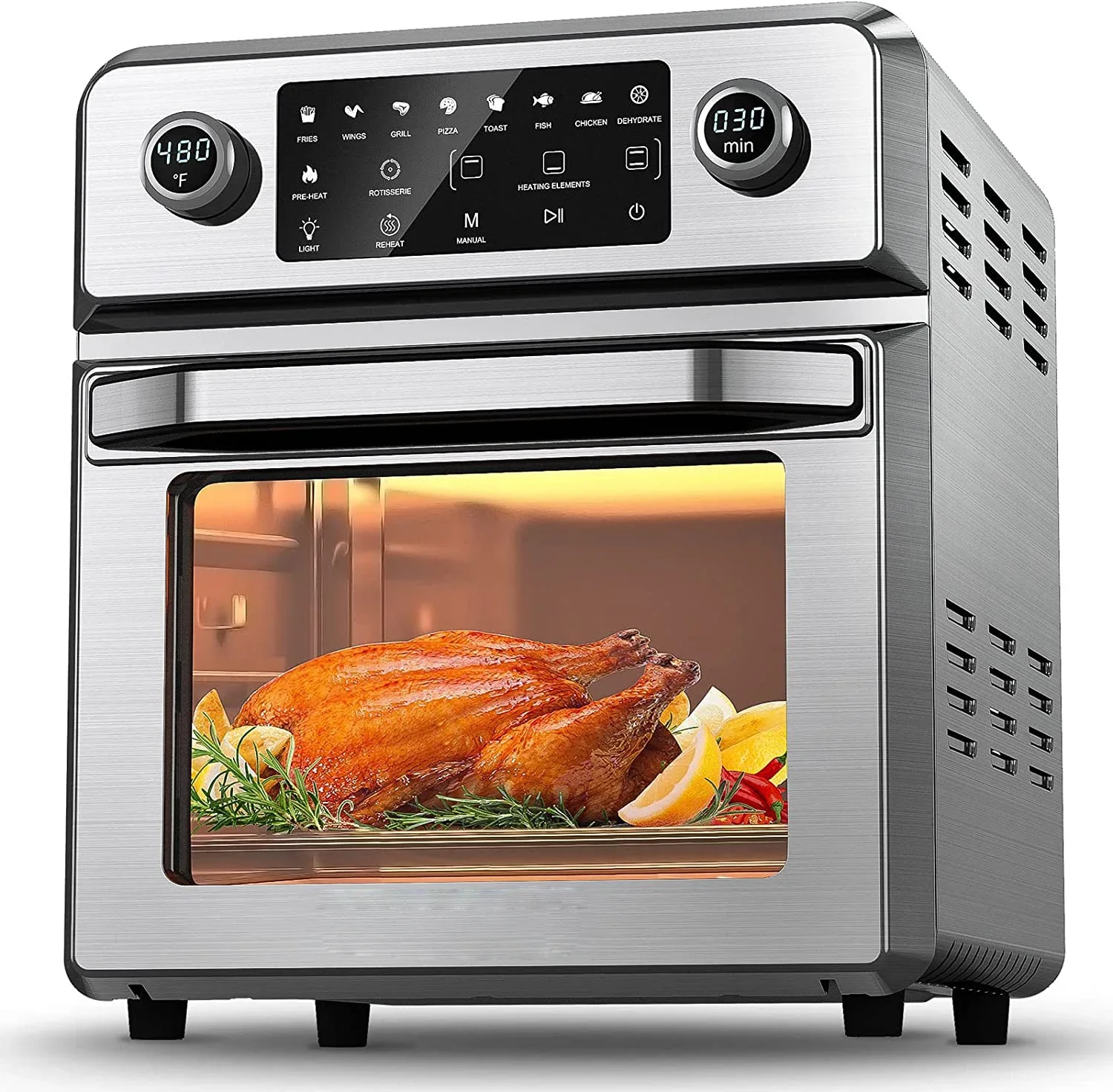 New Hot Sale 15L Large Capacity Multi-Function Super-Heated Air Heats Air Fryers Oven