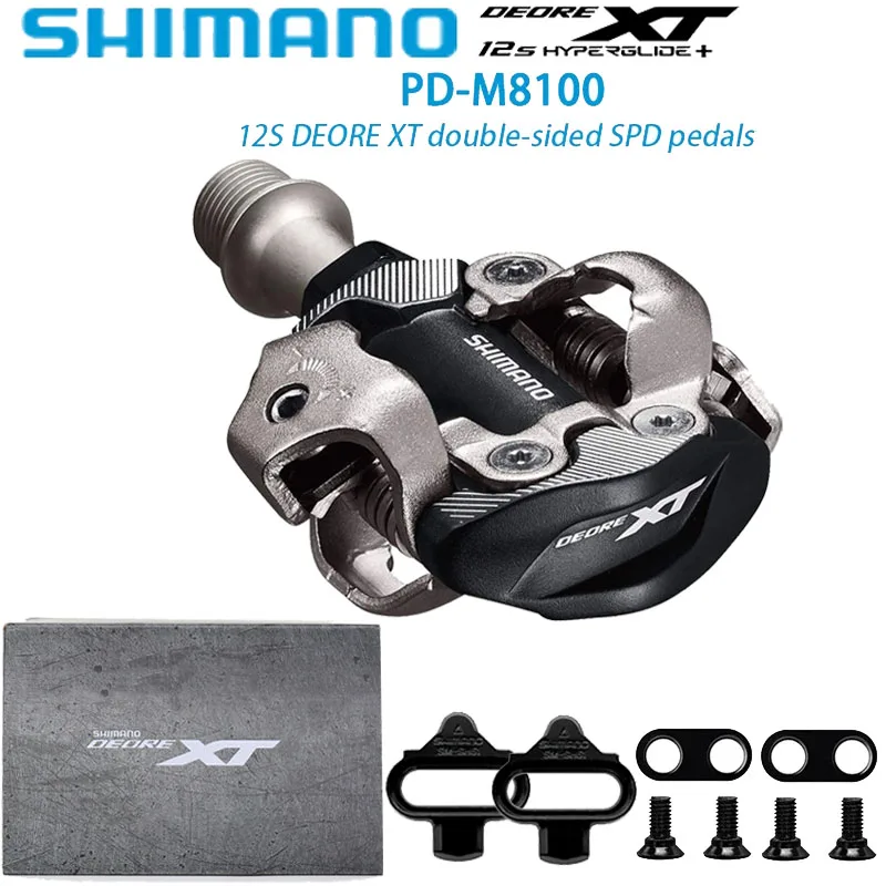 SHIMANO DEORE XT PD- M8100 M8020 M540 MTB Велосипедная педаль для профессиональных соревнований с SM-SH51 Самоблокирующаяся SPD Велосипедная педаль