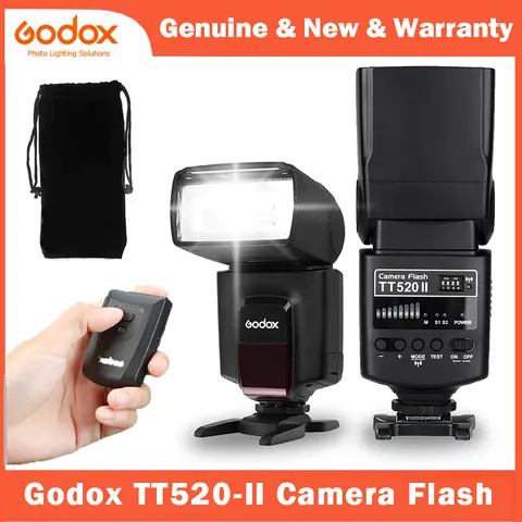 Godox TT520II Flash per fotocamera wireless Speedlite Thinklite con segnale 433 MHz integrato per Canon Nikon Pentax Fujifilm Olympus DSLR