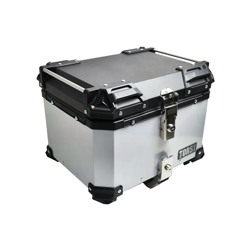 

STLF 55L Motorcycle Tail Box Universal Top Tail Rear Helmet Box Lock Waterproof