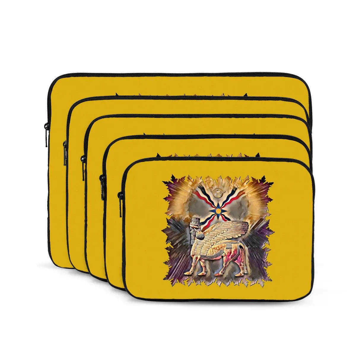 Luxury Assyrian Suryoyo Flag Notebook Laptop Bag Case Pouch For Macbook Air Pro Tablet Shockproof Case Bag