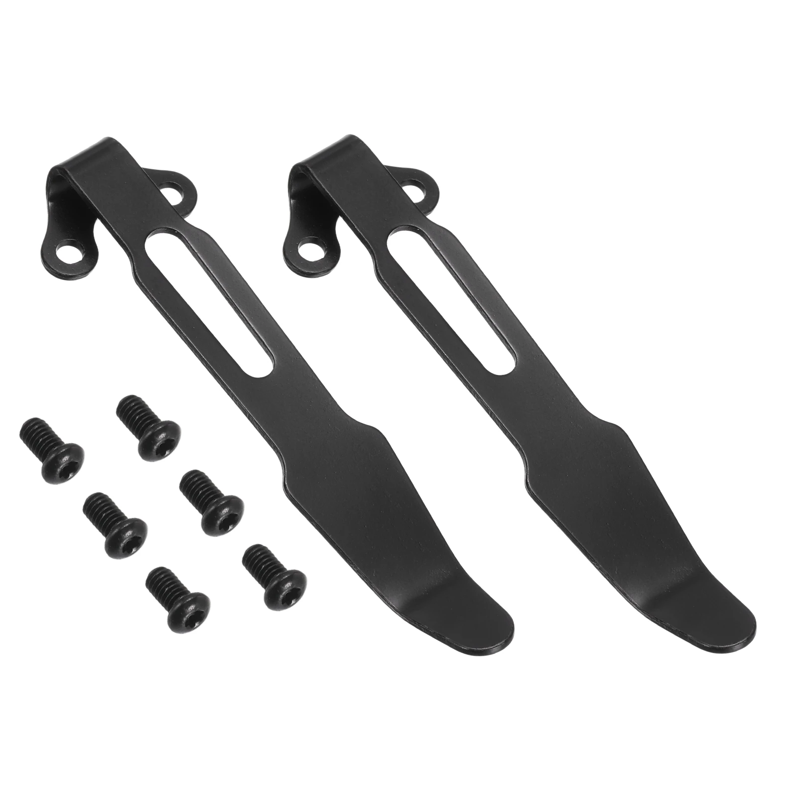Uxcell 1/2Set Deep Carry Pocket Clip 44/58/65.4mm Length Universal Folding Knife Pocket Back Clip w/ Screws Man Knife Parts
